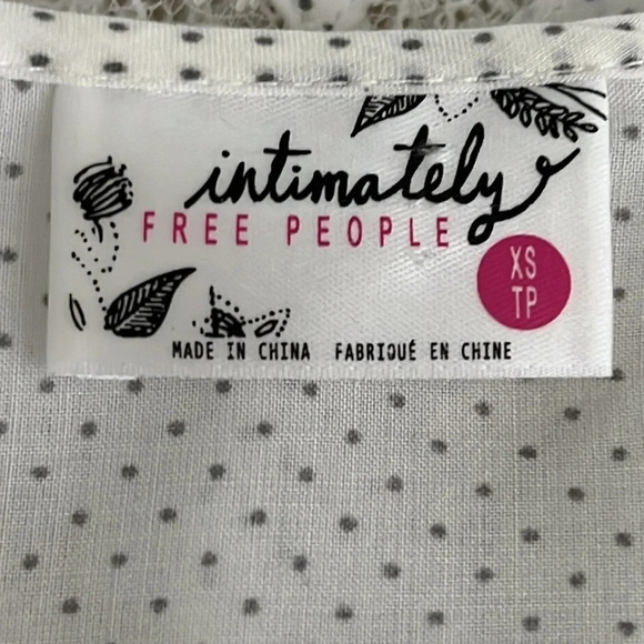 Intimately Free People Voile & Lace Dotted Trapeze Slip Dress - Size XS - Picture 4 of 7